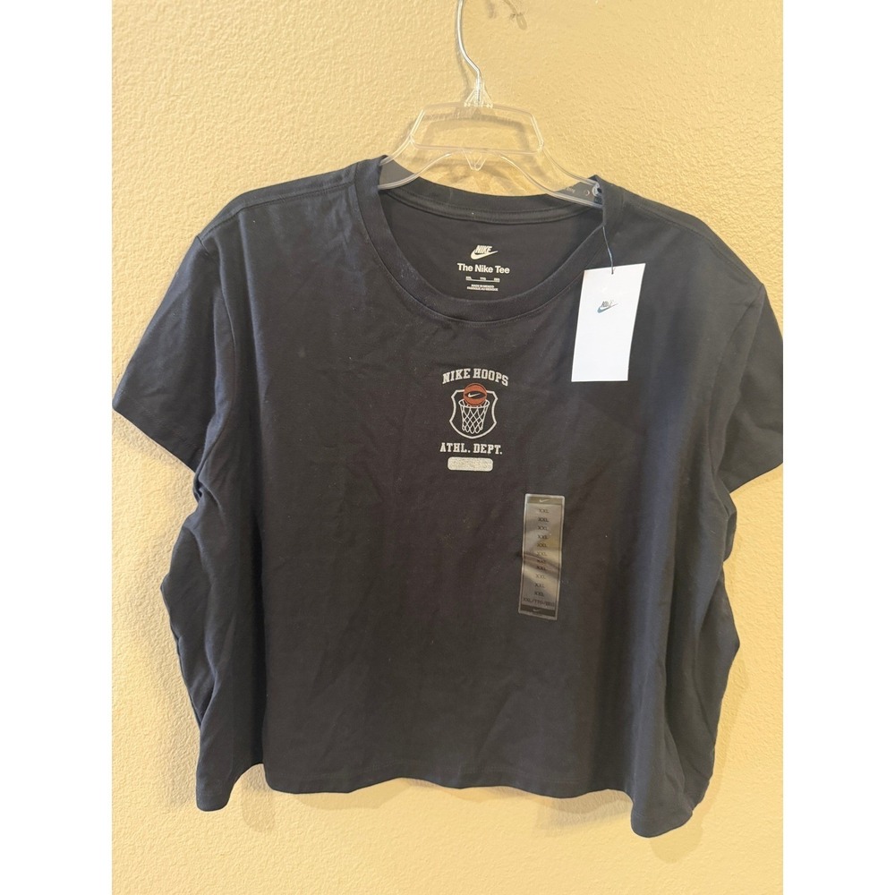 Nike Womens XXL Black "The Nike‎ Tee" Athletic Dept Hoop Graphic T Shirt